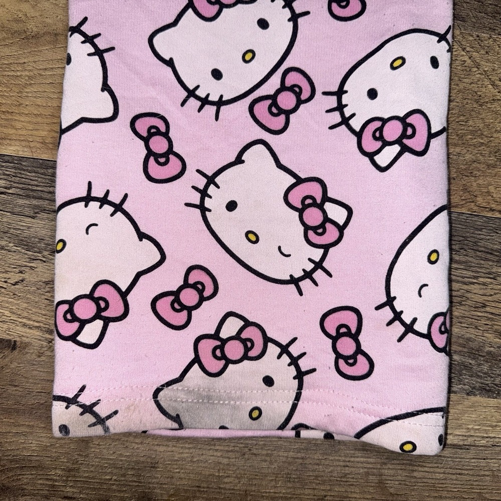 Hello Kitty Pajama Pants Sanrio Anime Elastic Waist And Hem Trousers Sz XXS (00) - Picture 9 of 9